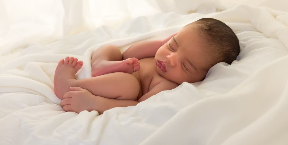 sleeping newborn baby